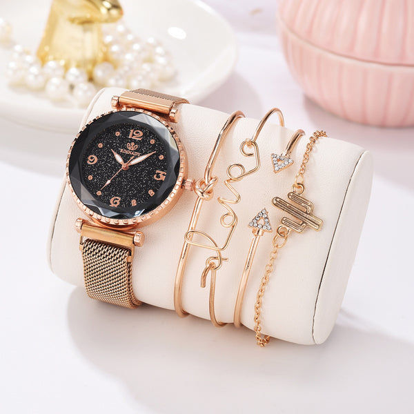Starry Sky Magnet Buckle Fashion Wristwatch